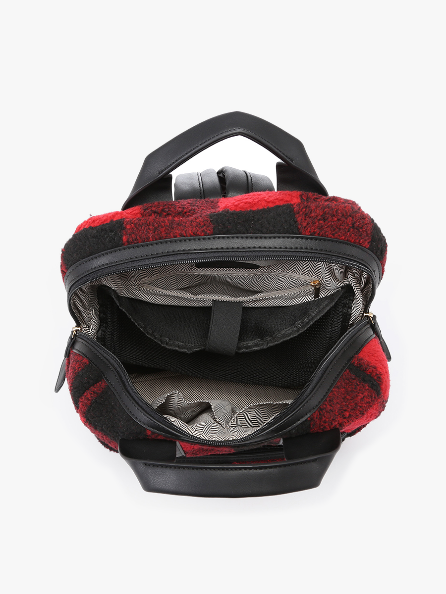 The Wanderwave Sherpa Backpack w/ Guitar Strap: Red/Black