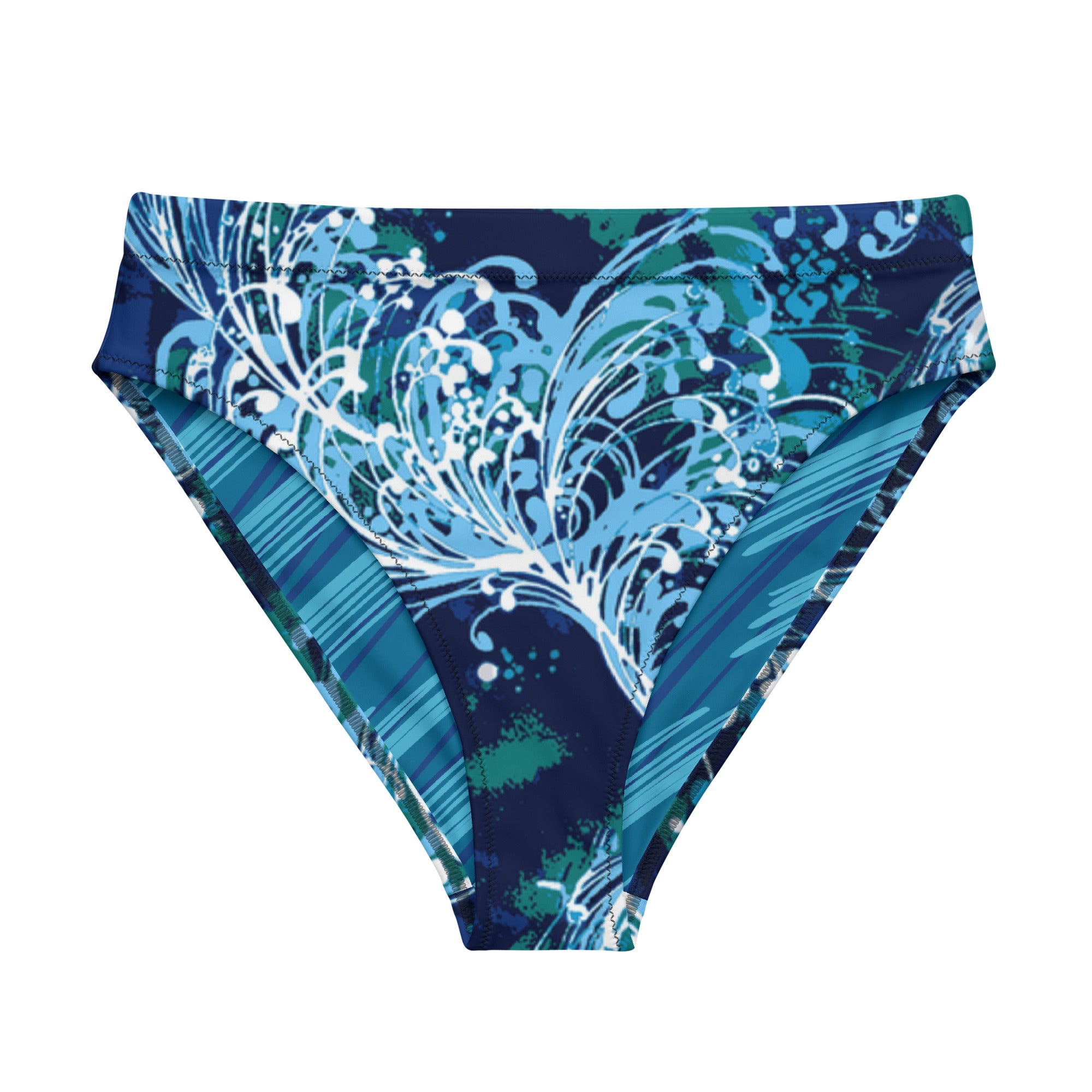 Niki Roxx Big Wave Printed Bikini Bottom