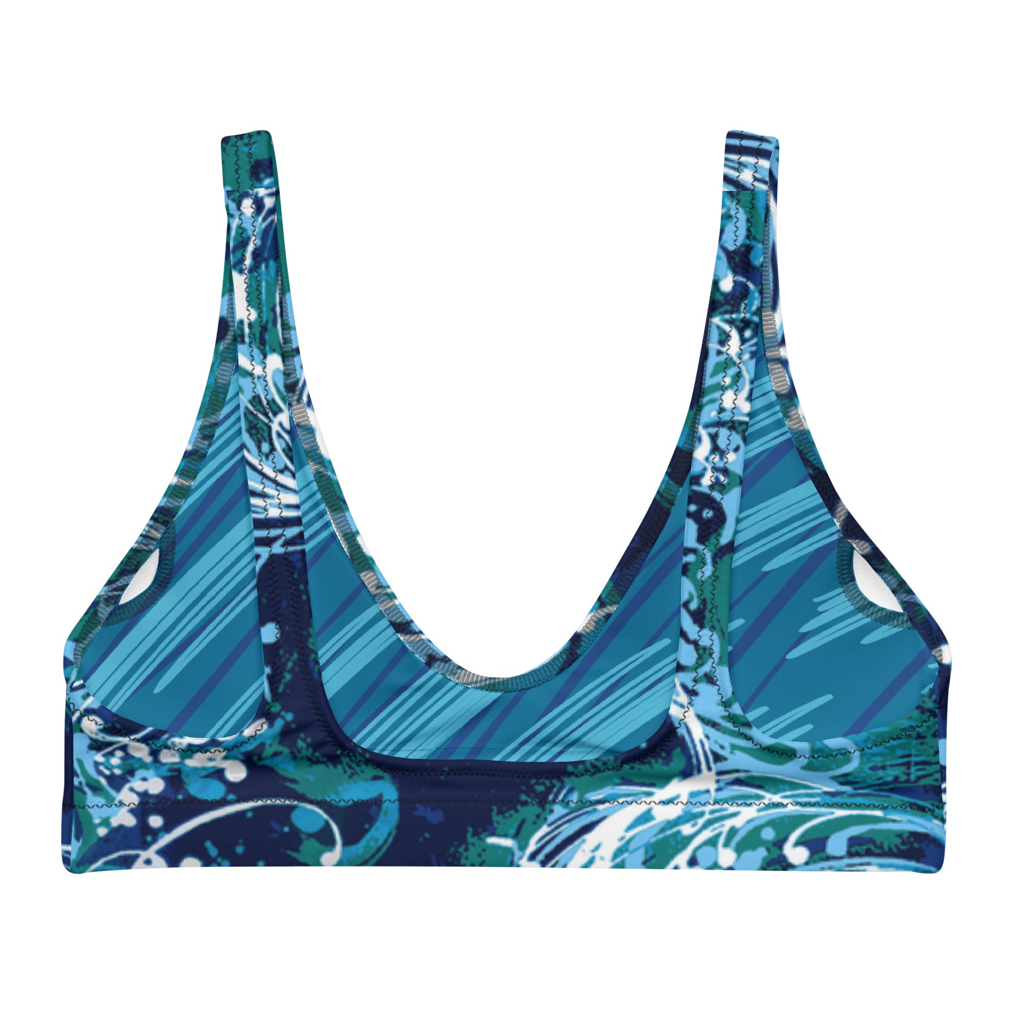 Niki Roxx Big Wave Printed Bikini Top