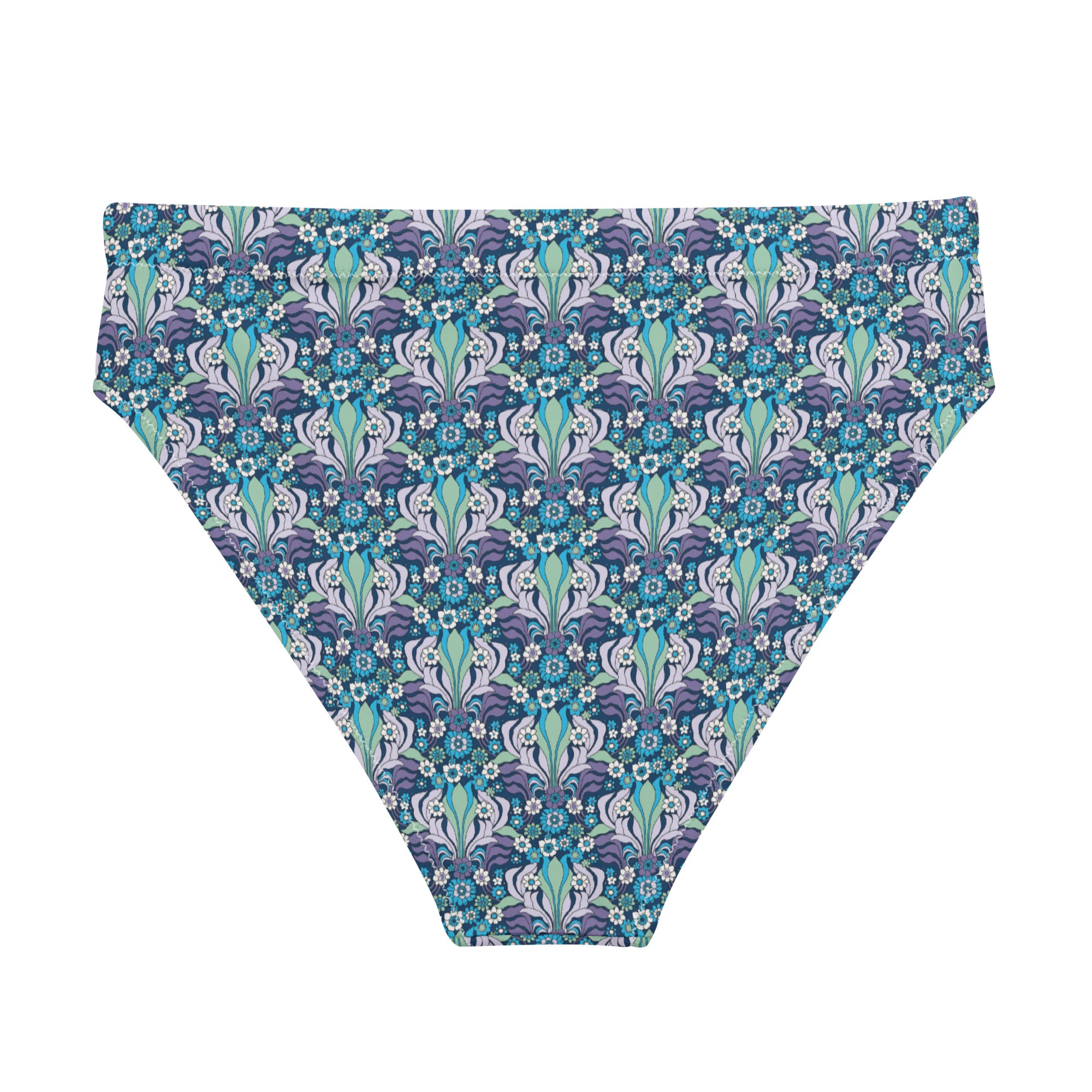 Niki Roxx Blue Mrs Roper Printed Bikini Bottom