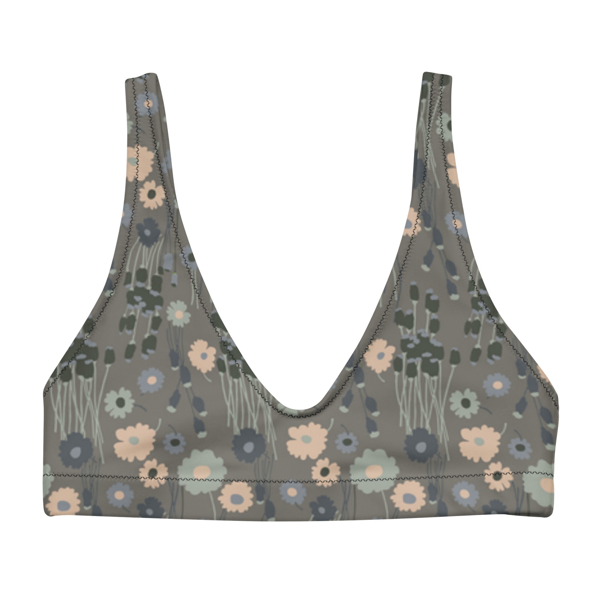 Niki Roxx FLOWER FIELD Printed Bikini Top