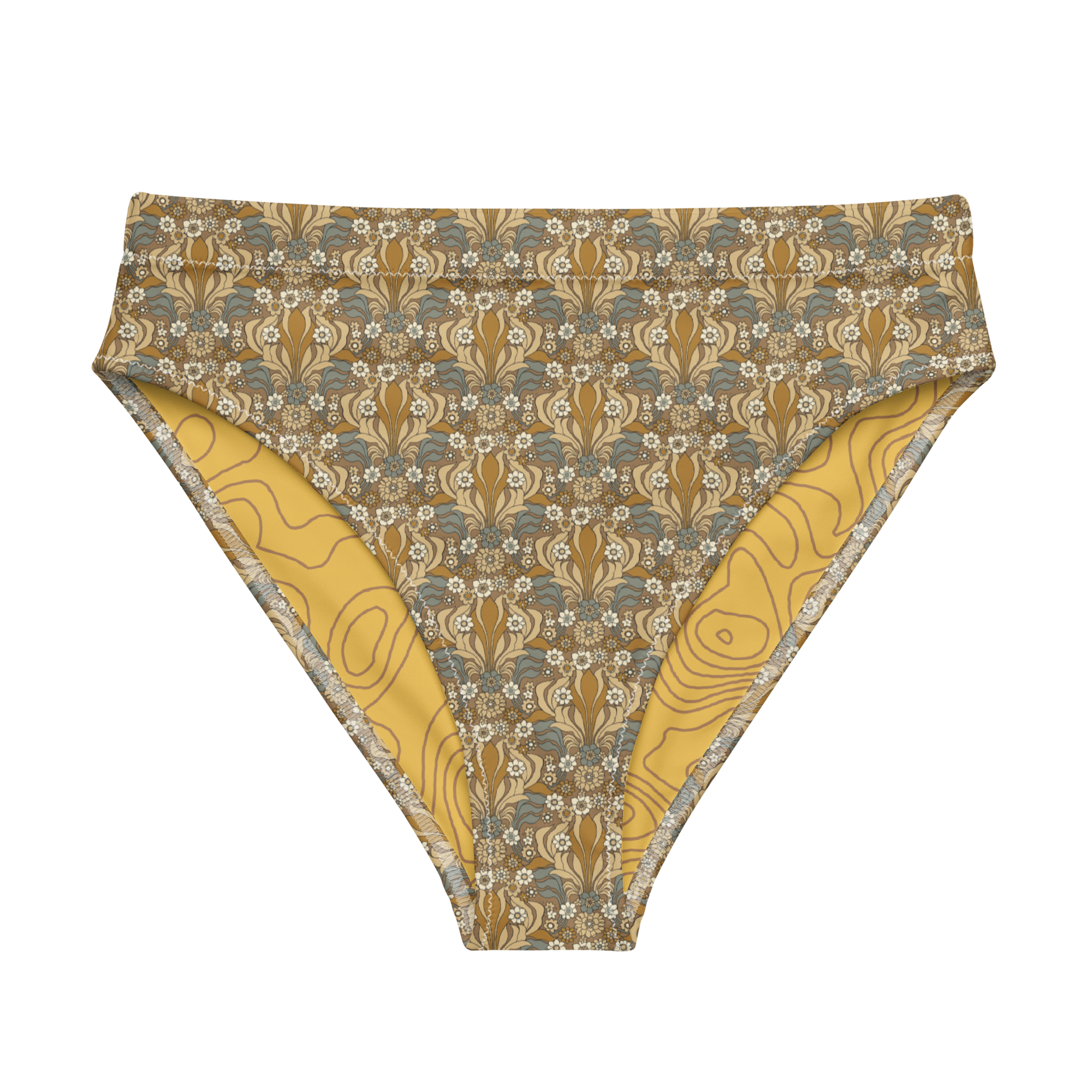 Niki Roxx Golden Mrs Roper Printed Bikini Bottom