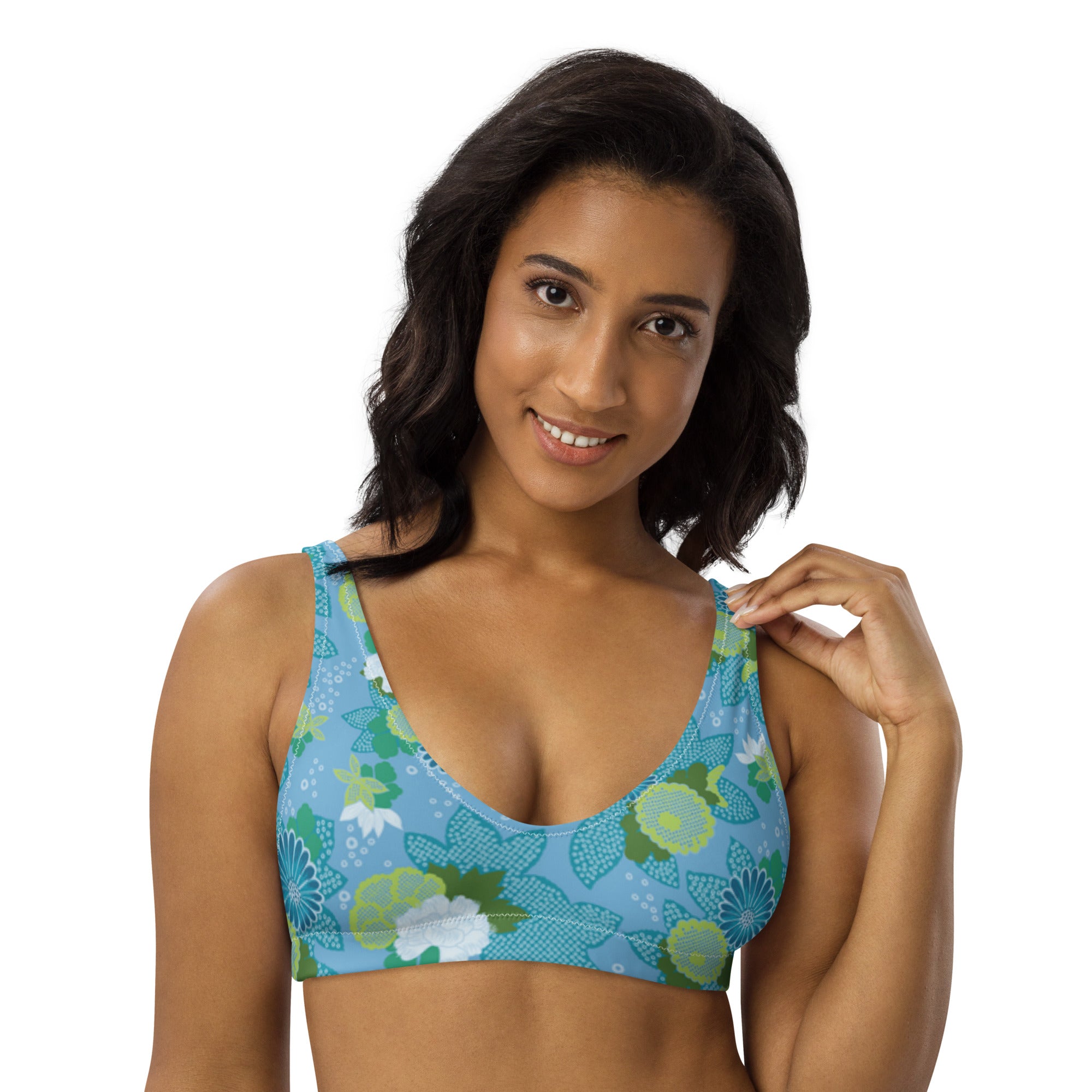 Hanna Printed Bikini Top