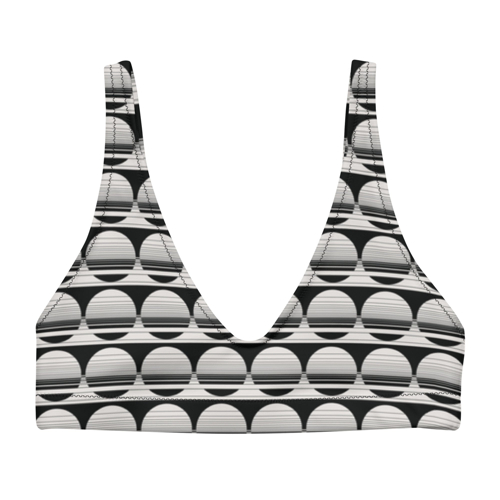 Niki Roxx Mod Mosaic Printed Bikini Top