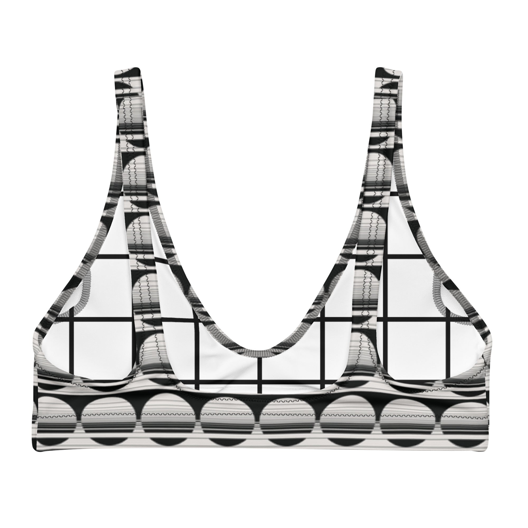 Product mockupNiki Roxx Mod Mosaic Printed Bikini Top