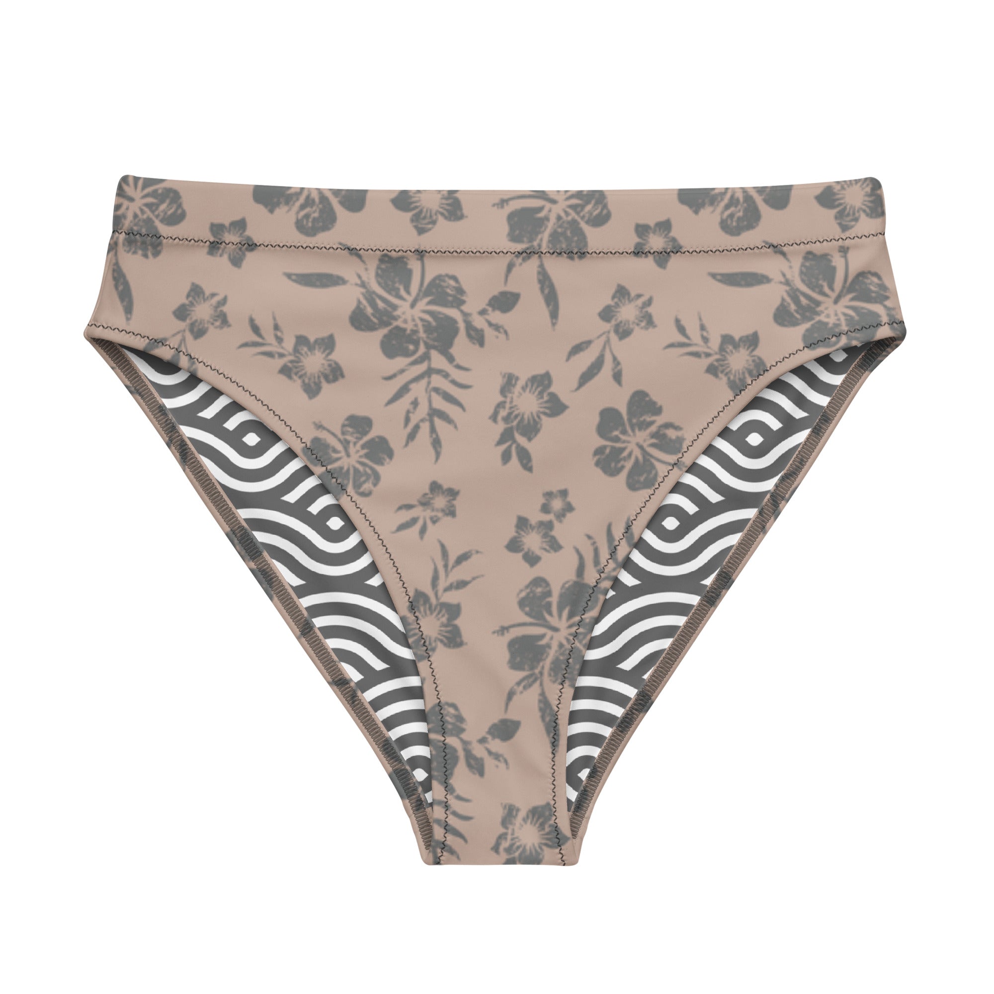 Niki Roxx Nude Kailani Printed Bikini Bottom