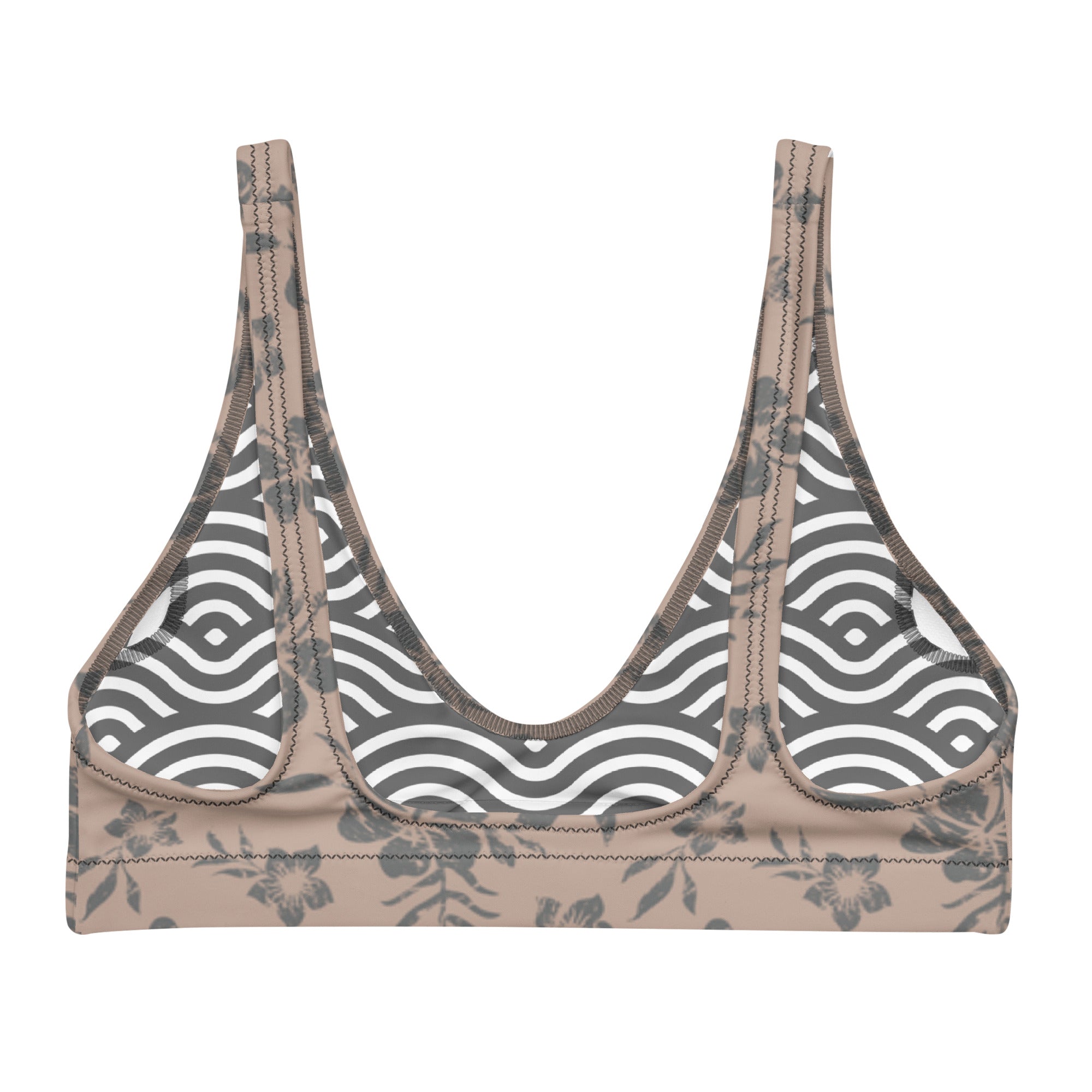 Niki Roxx Nude Kailani Printed Bikini Top