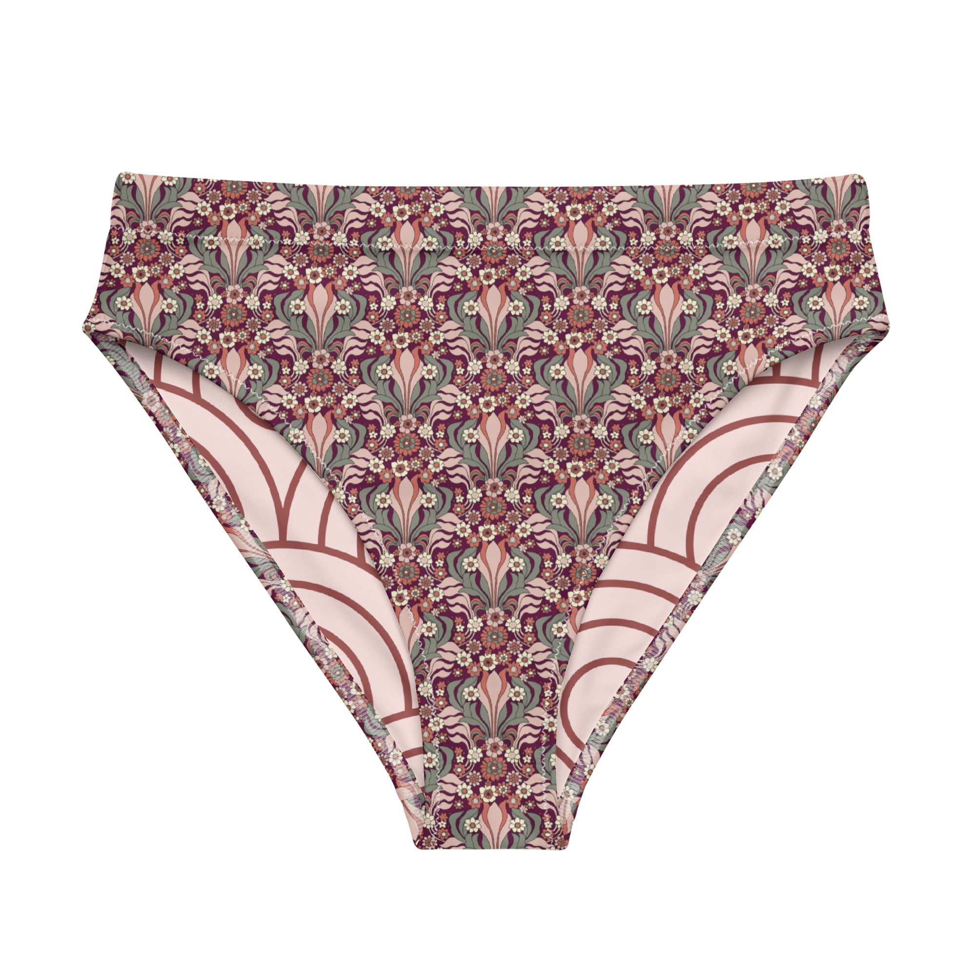 Niki Roxx Red Mrs Roper Printed Bikini Bottom