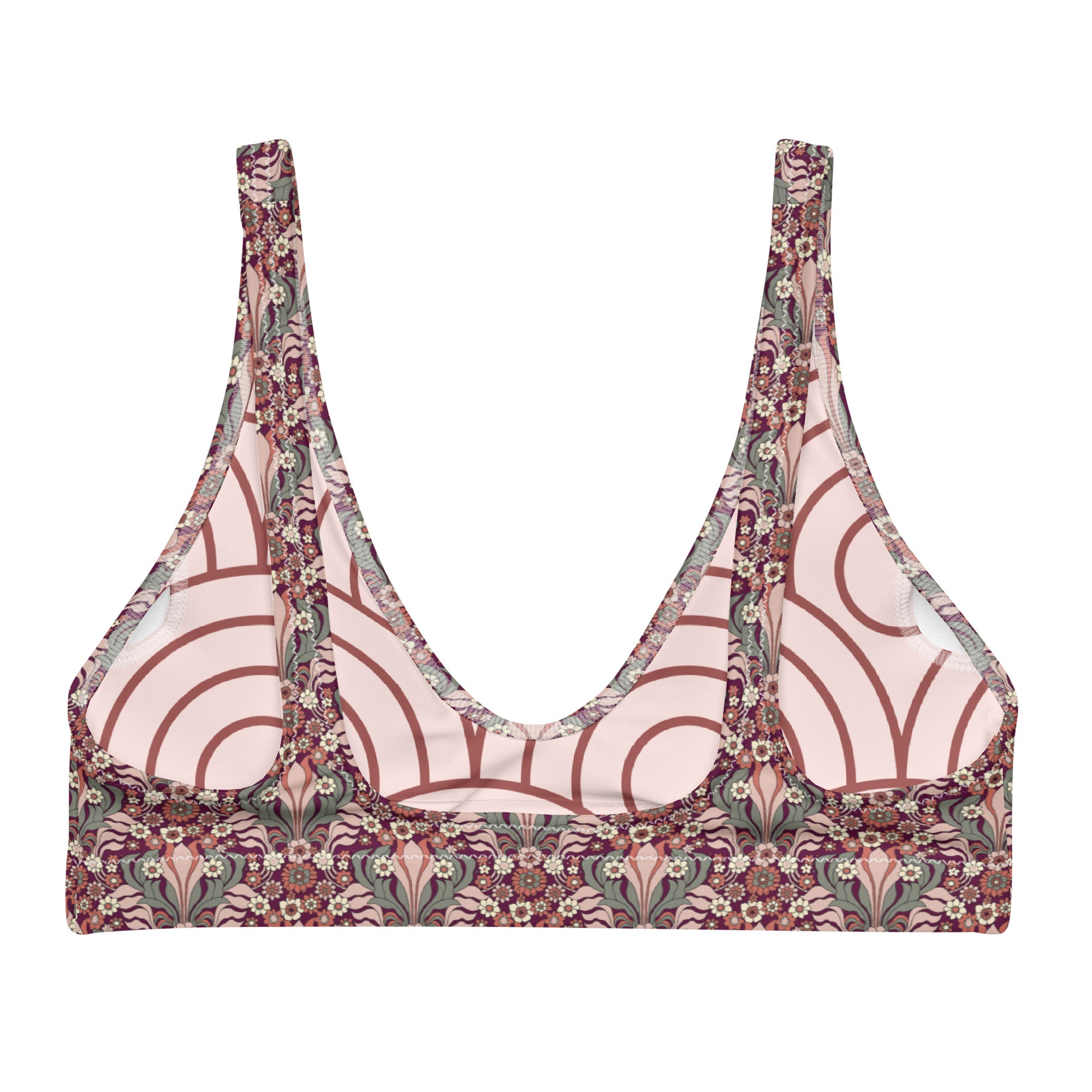 Niki Roxx Red Mrs Roper Printed Bikini Top