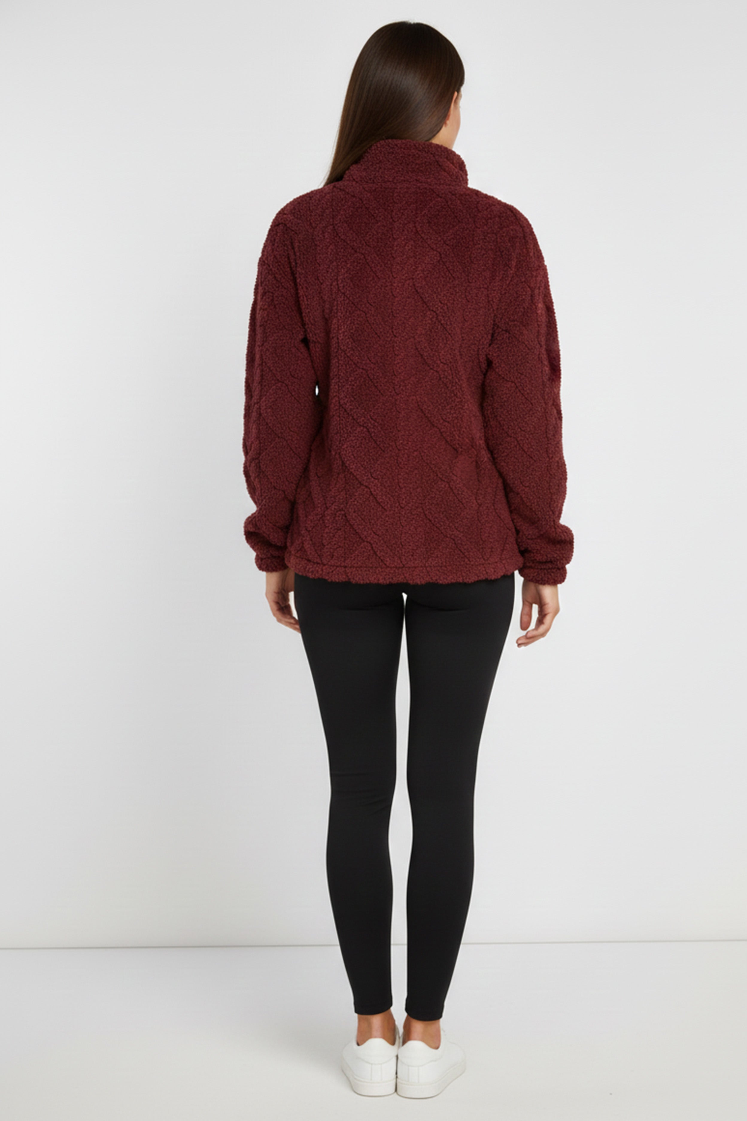 Cocoa Tide 1/4 Zip: Wine