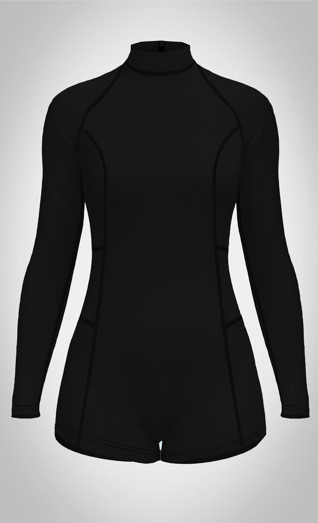 Margate Shortie Summer Wetsuit In Black Without Model