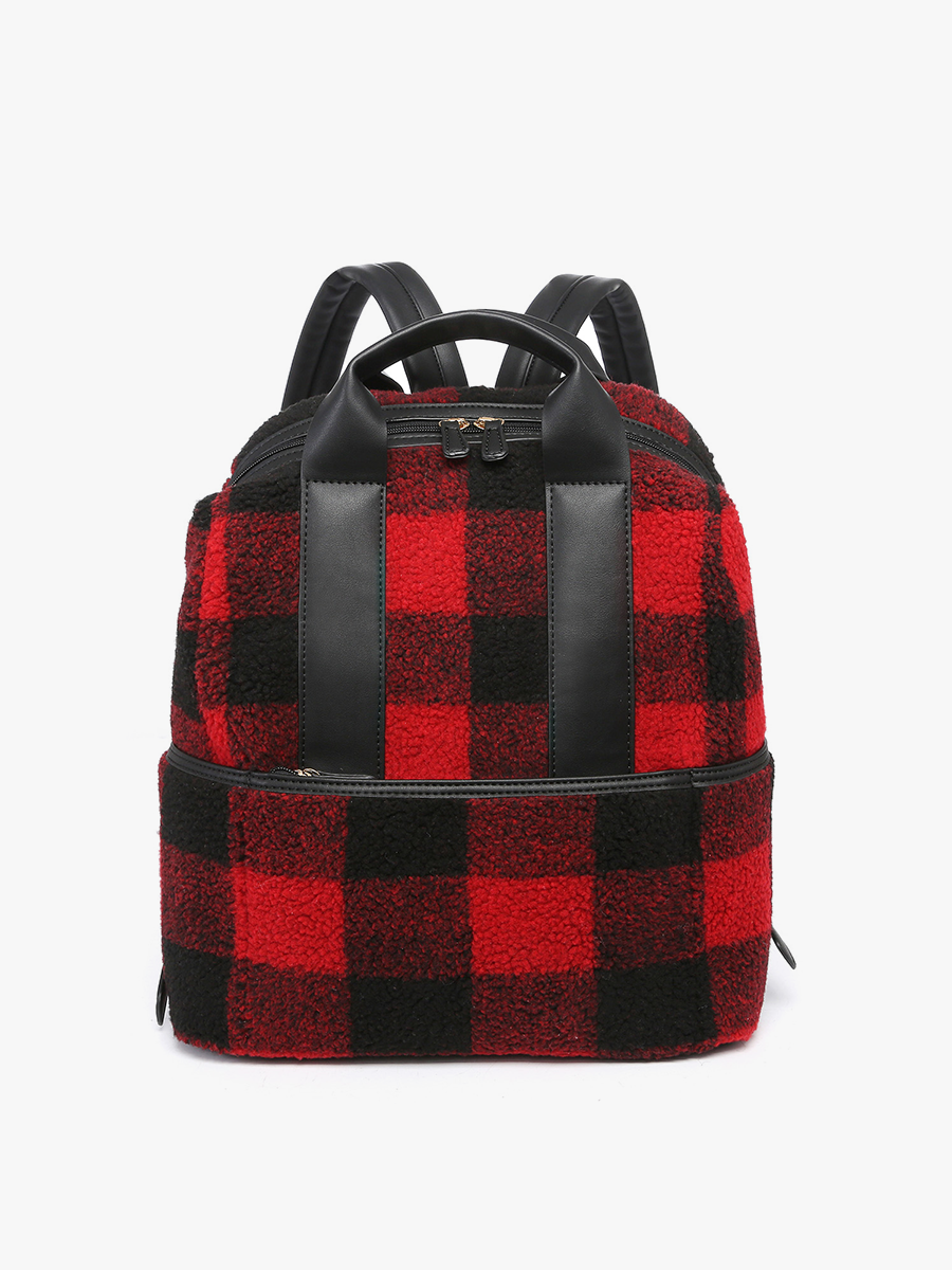 The Wanderwave Sherpa Backpack w/ Guitar Strap: Red/Black