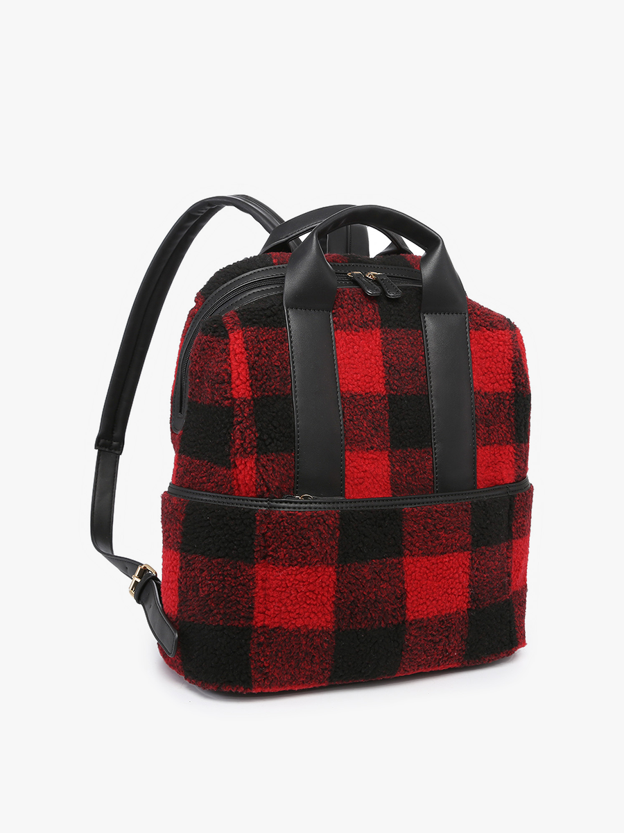The Wanderwave Sherpa Backpack w/ Guitar Strap: Red/Black