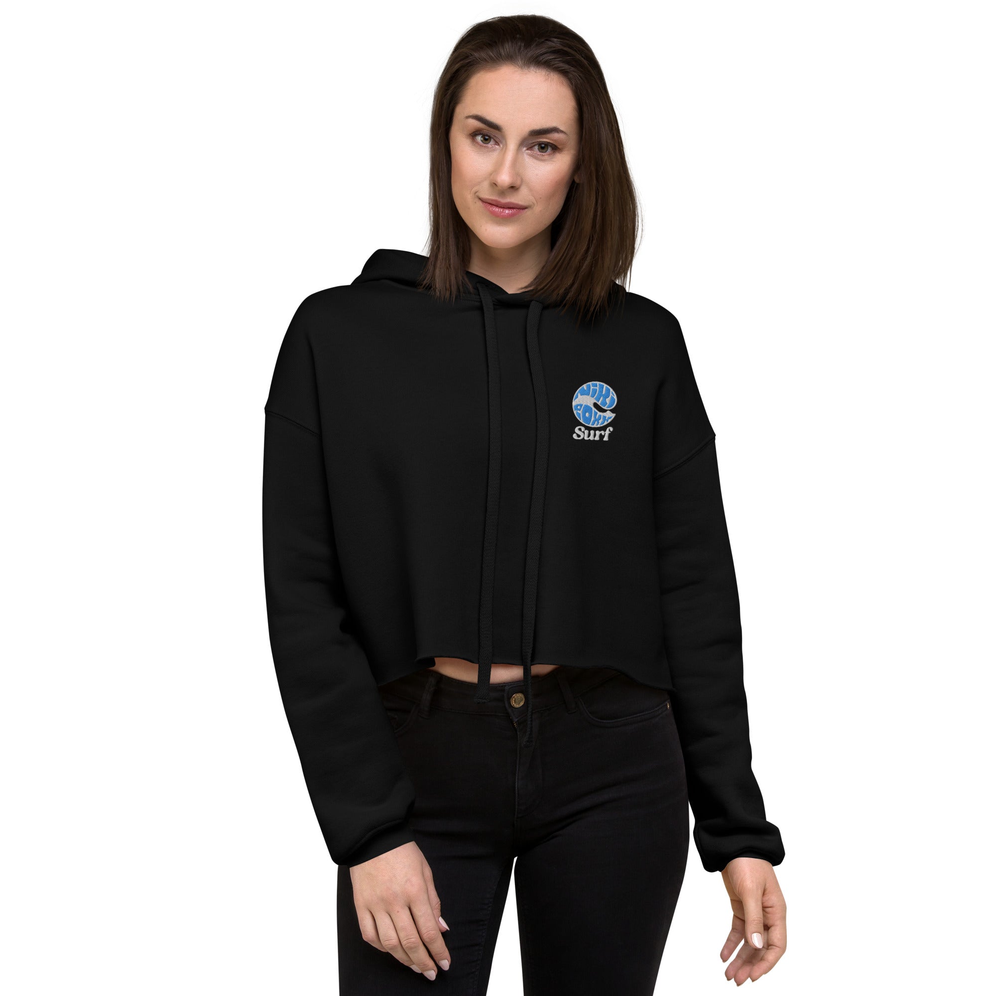 Ventnor Embroidered Crop Hoodie