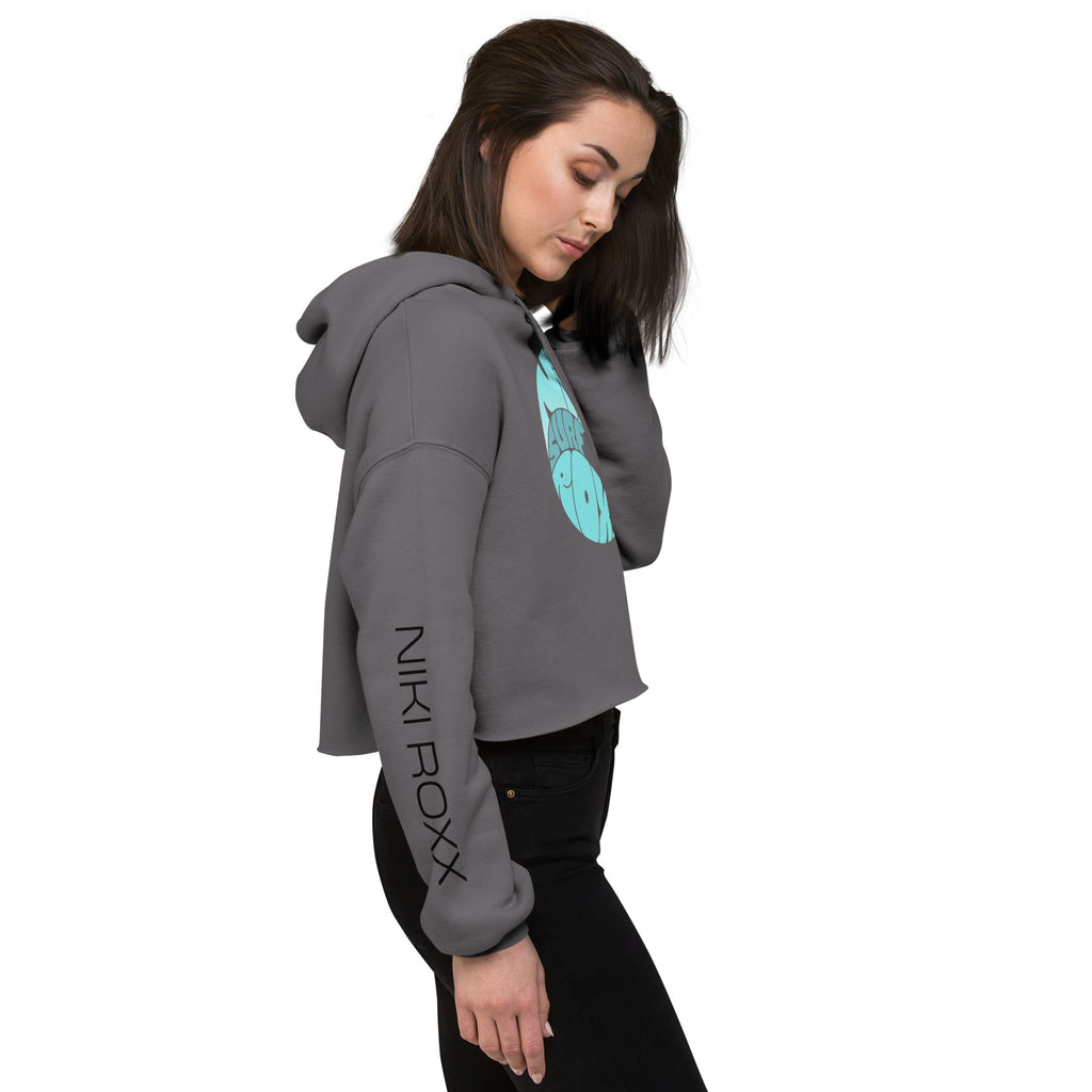 Niki Roxx Surf Graphic Crop Hoodie Side